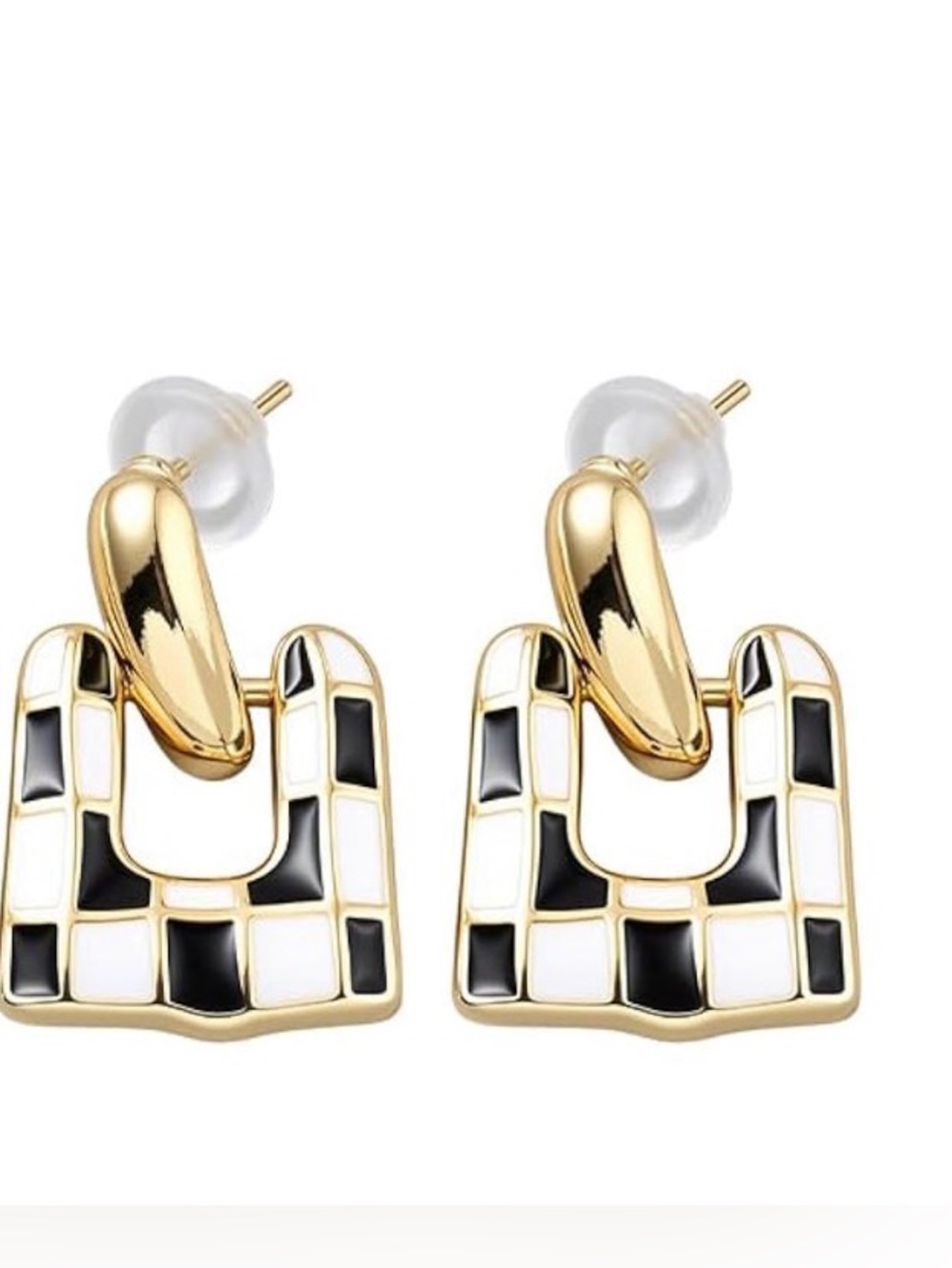 ⭐️FINAL PRICE #84 Enamel Geometric Drop Earrings